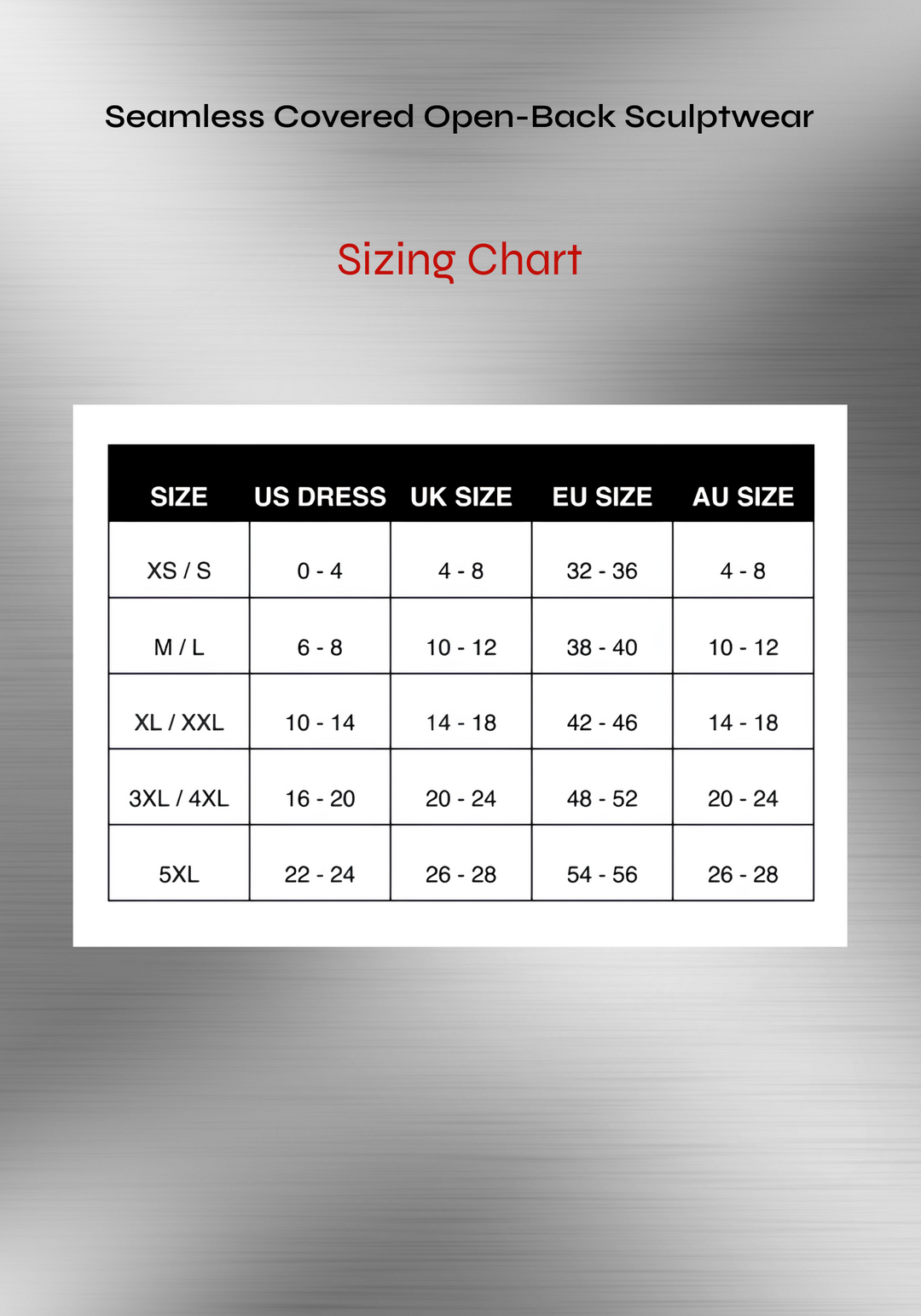 Seamless Covered Open-Back Sculptwear