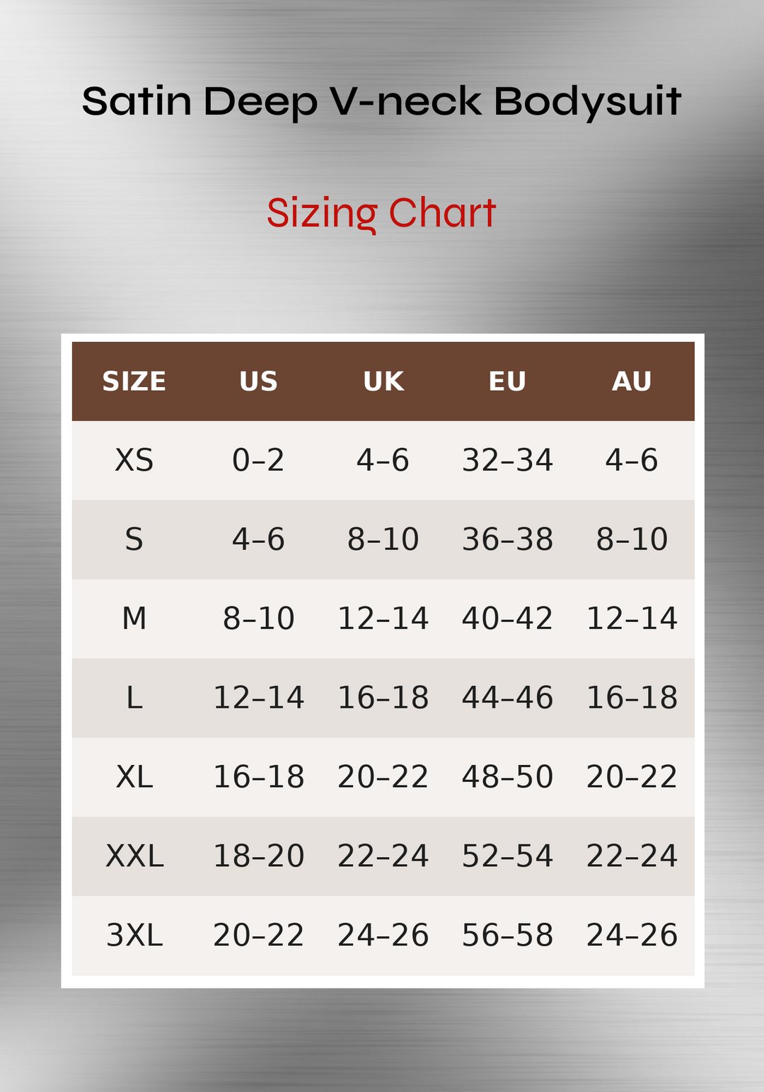 Satin Deep V-neck Bodysuit