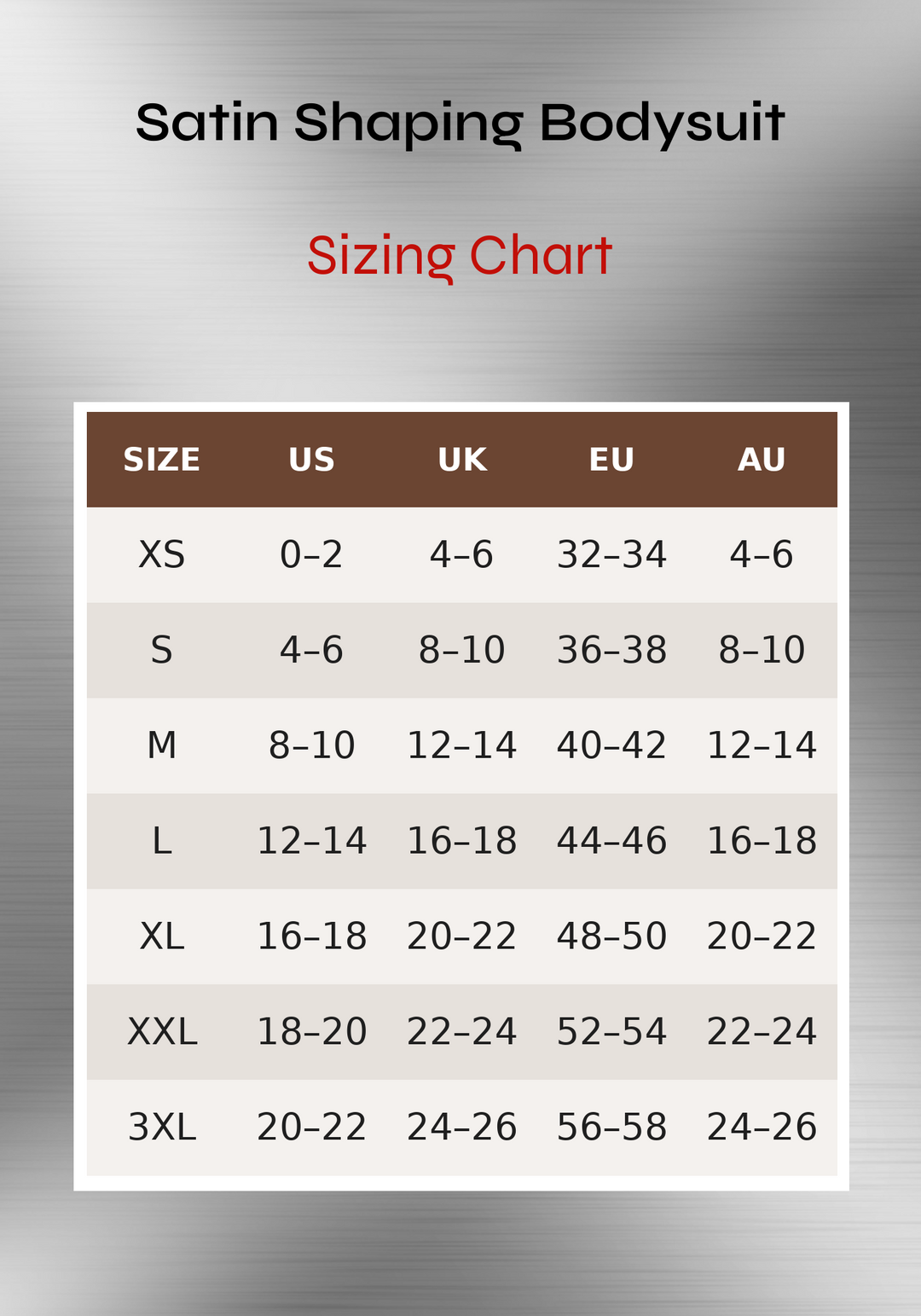 Satin Shaping Bodysuit