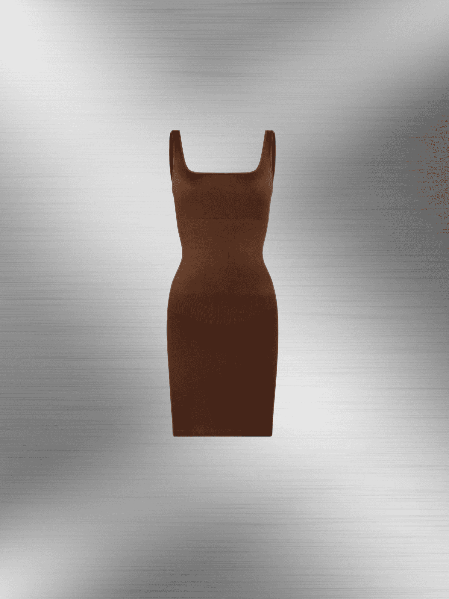 Square-neck Skirt Dress, Silver / XL-XXL Square-neck Skirt Dress, Silver / XL-XXL
