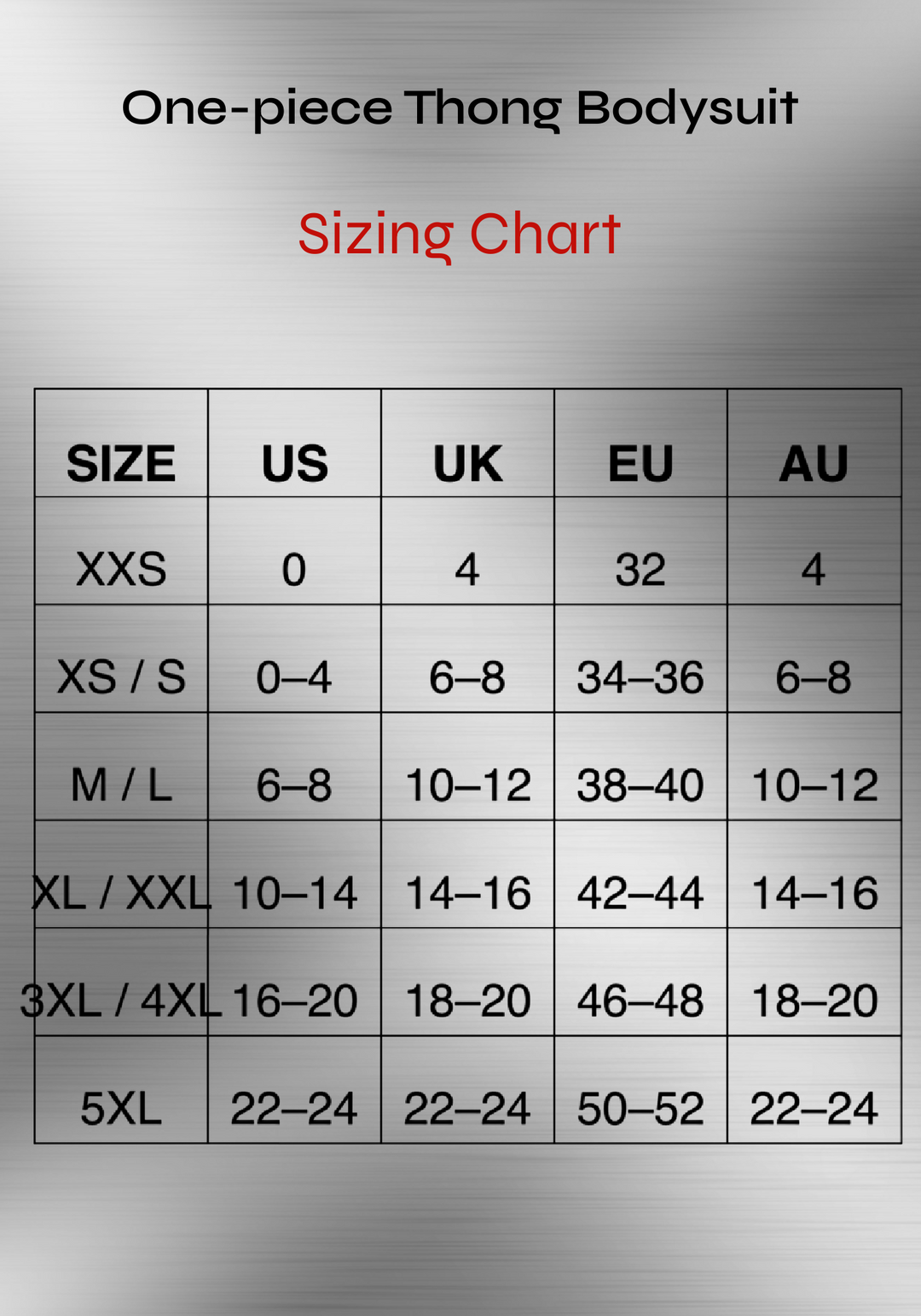 One-piece Thong Bodysuit