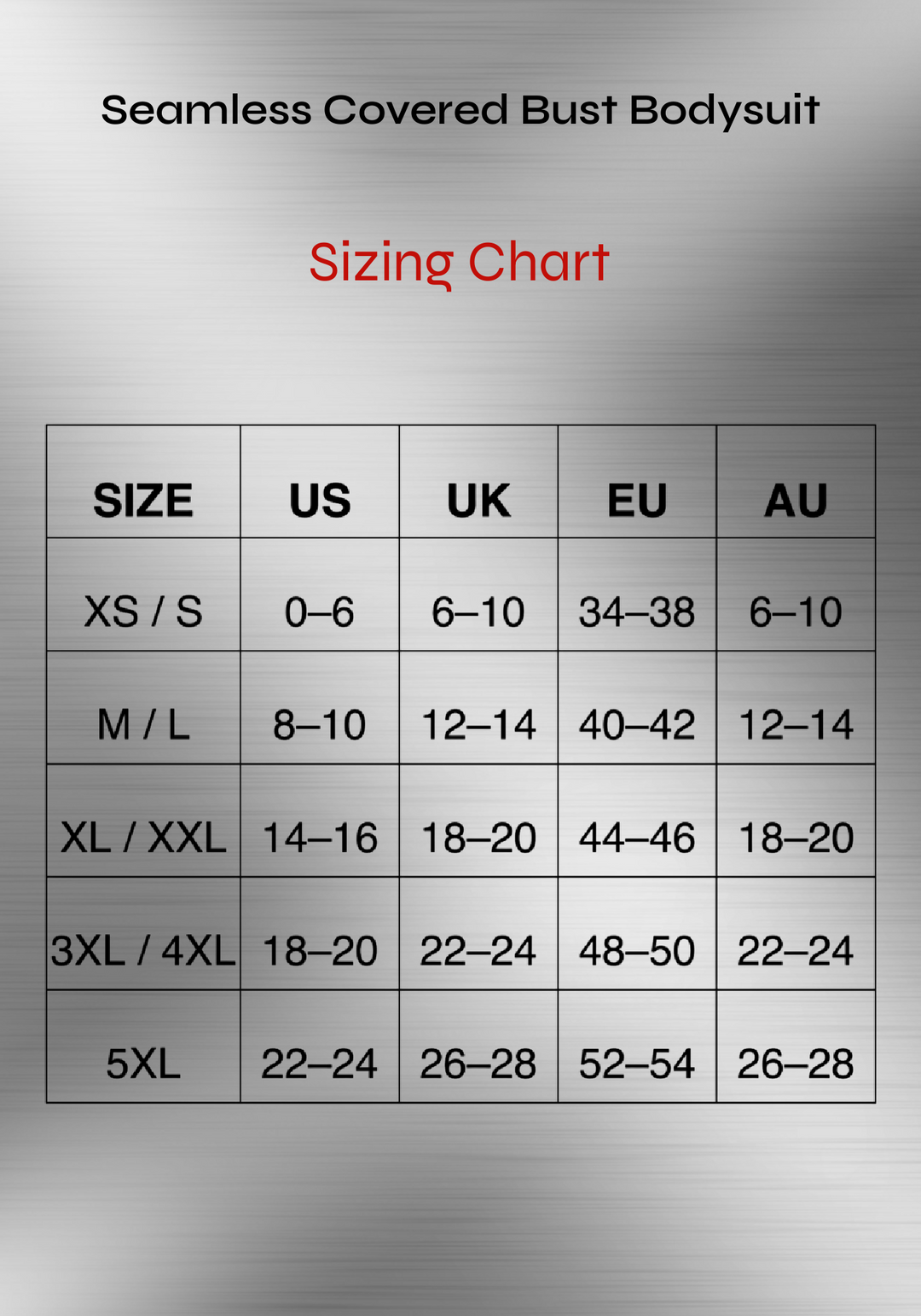 Seamless Covered Bust Bodysuit