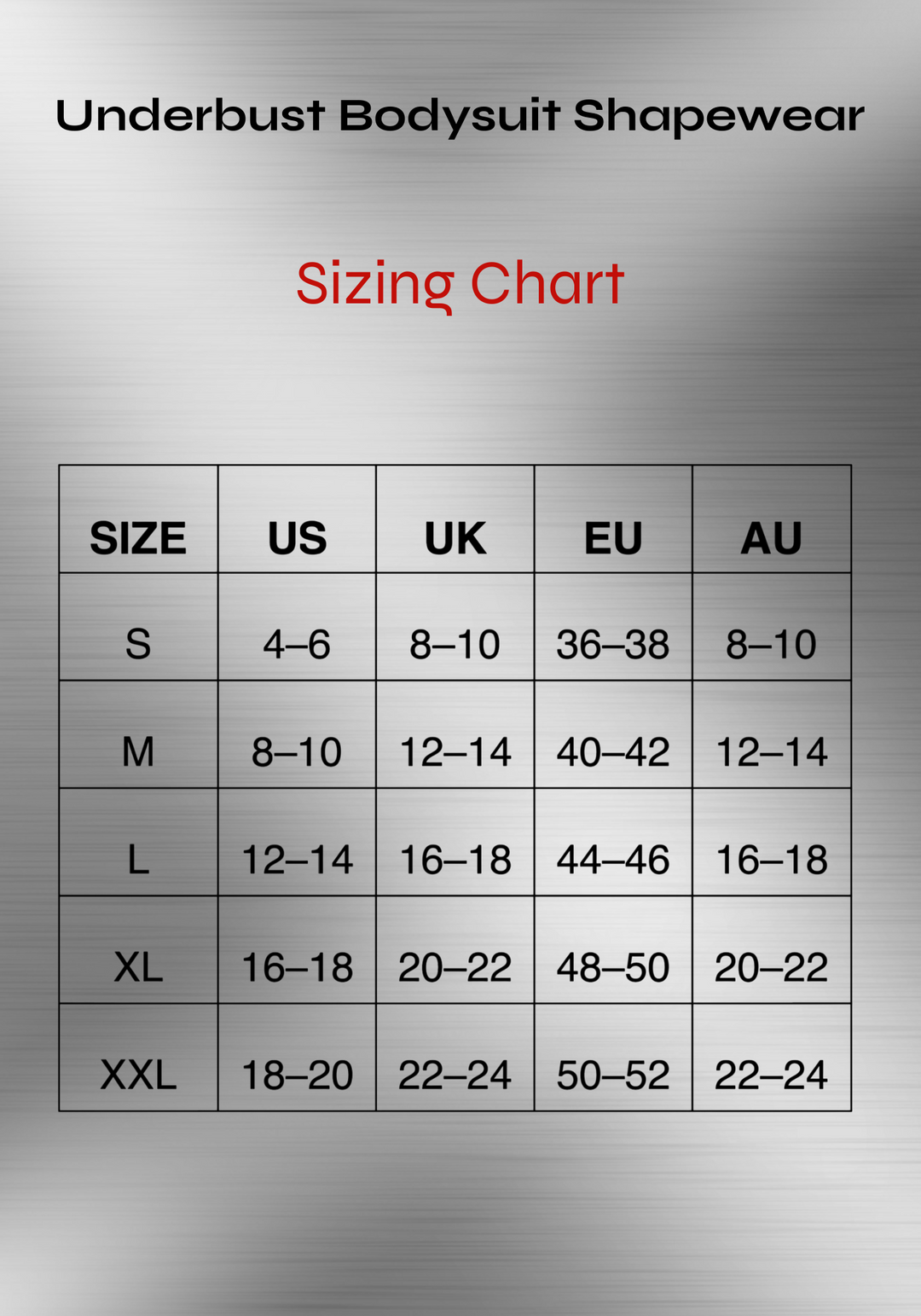 Underbust Bodysuit Shapewear