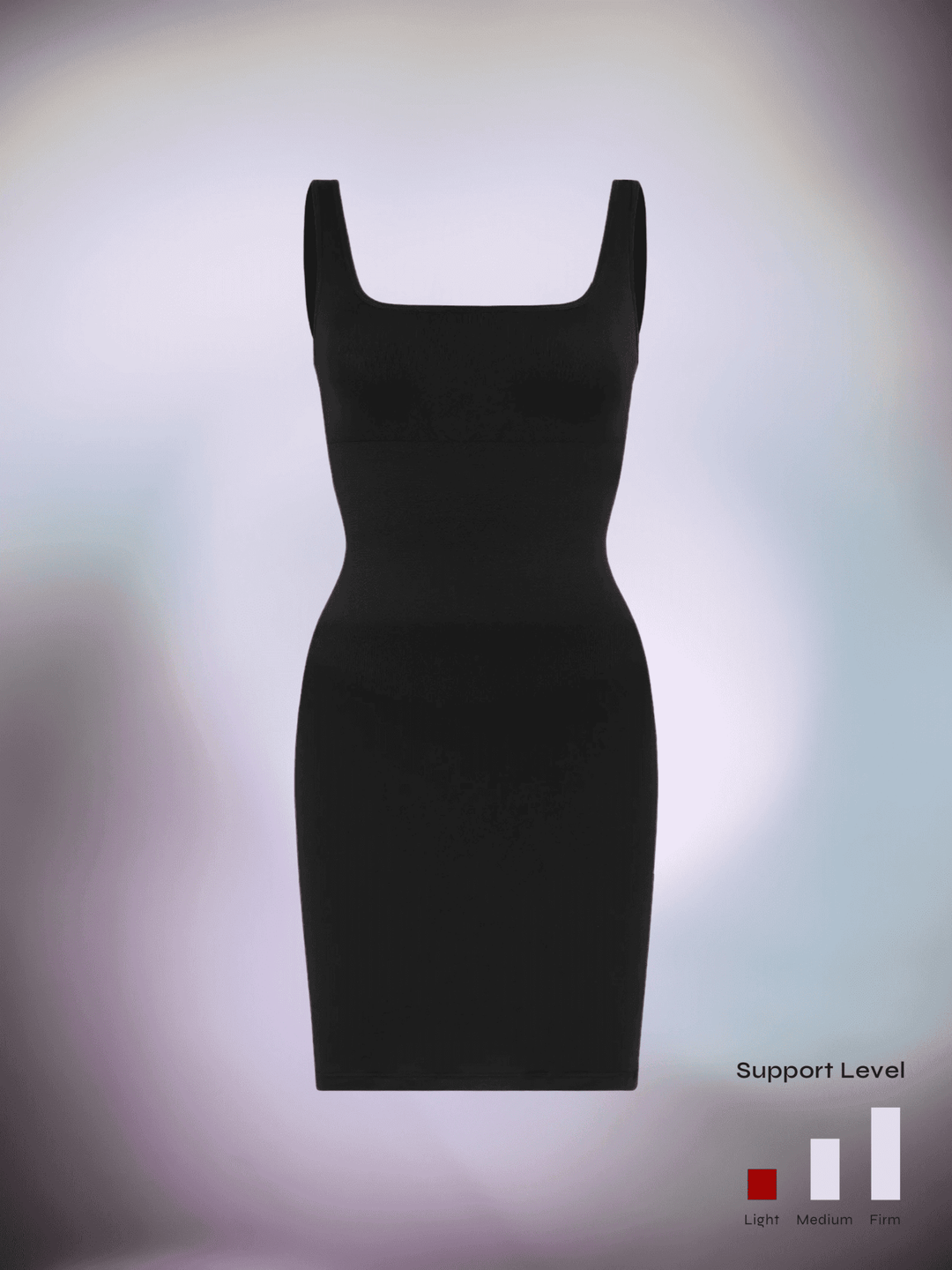 Square-neck Skirt Dress, Silver / XL-XXL Square-neck Skirt Dress, Silver / XL-XXL