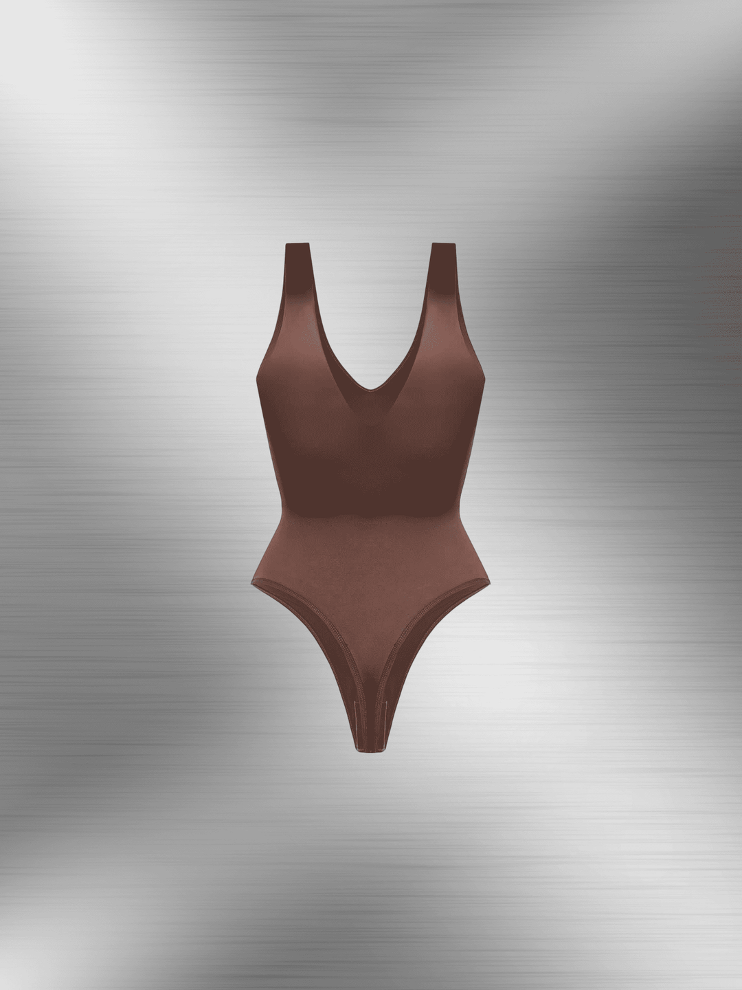 Satin Deep V-neck Bodysuit