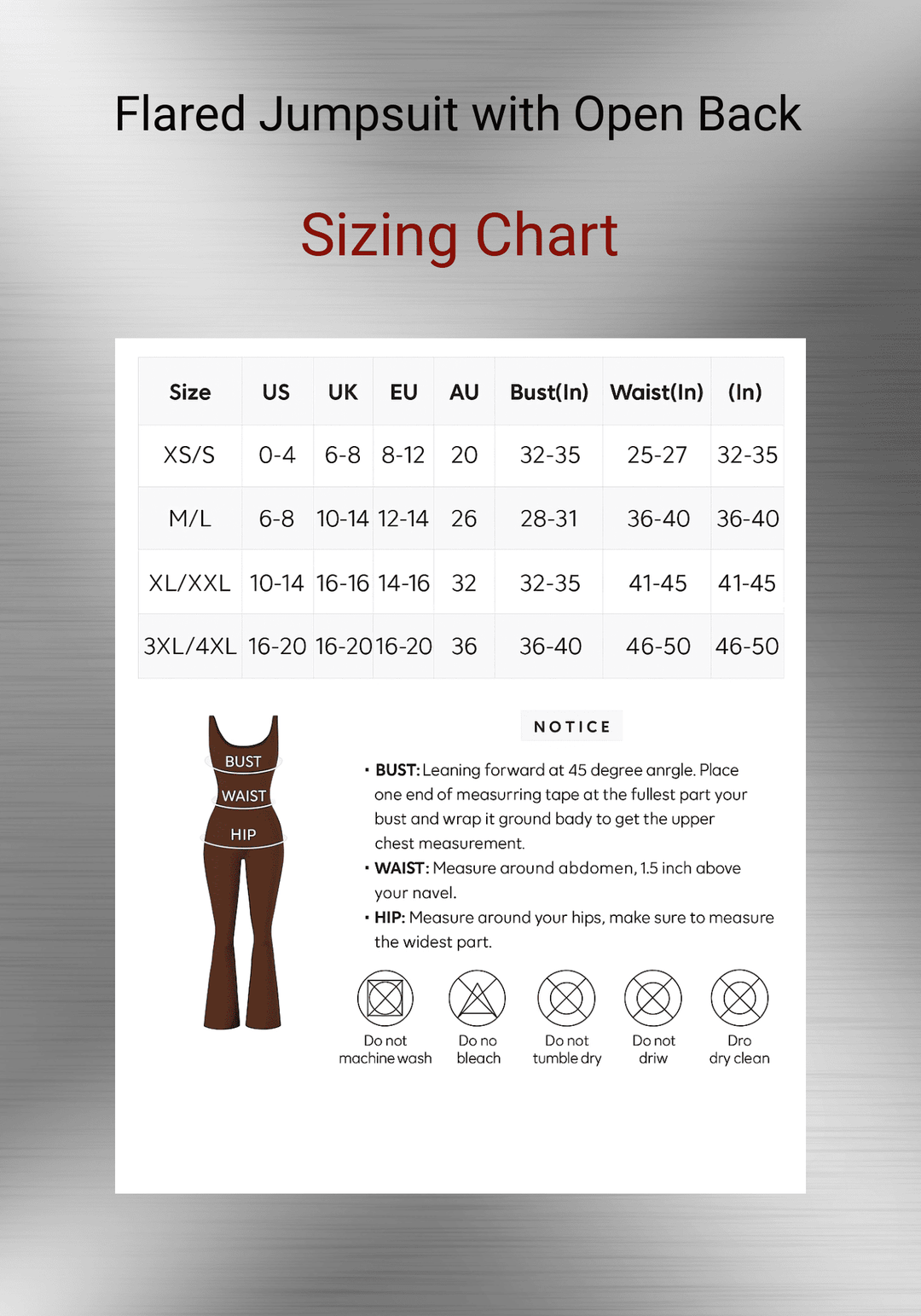 Flared Jumpsuit with Open Back