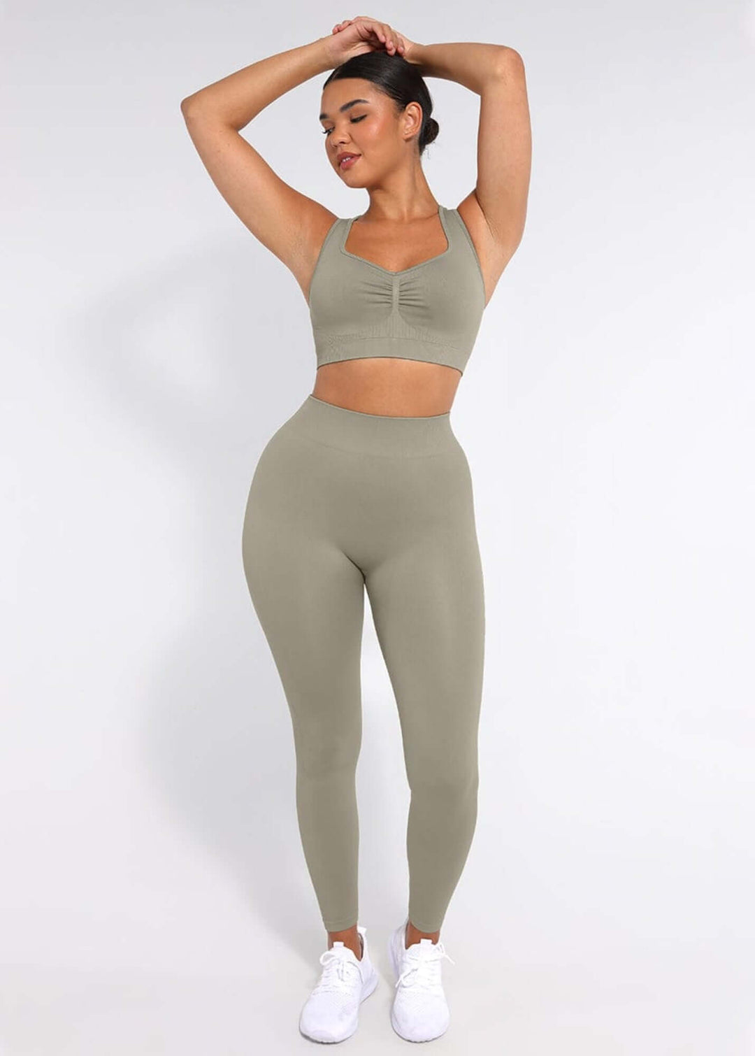 body shaping leggings for women in light control sleek fit seamless high-waist contouring activewear