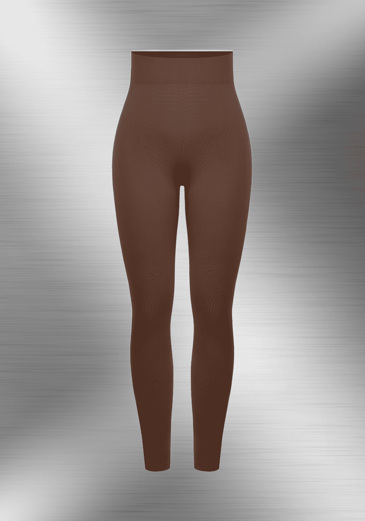 Body shaping leggings with high-waist seamless design, slim-fit sculpting support, and elongated leg effect, YD240011