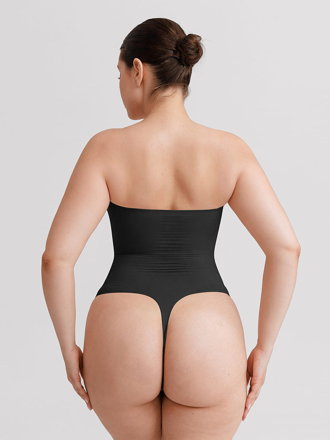 SculptBare Seamless Strapless Tummy-Control Thong Bodysuit