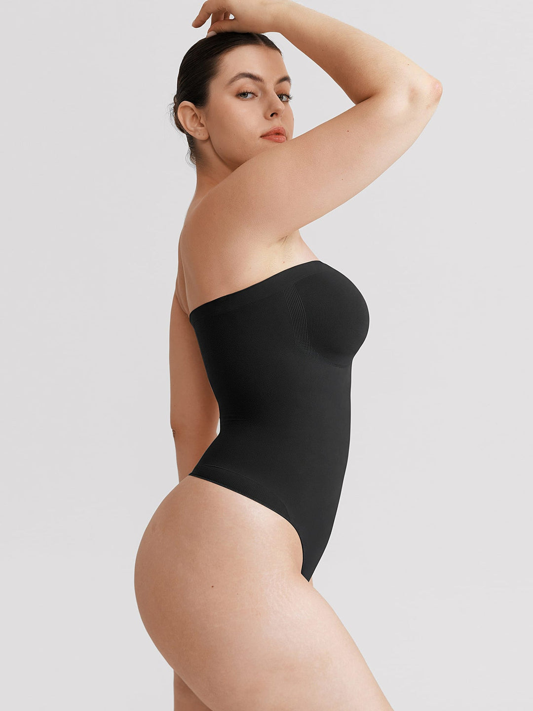 SculptBare Seamless Strapless Tummy-Control Thong Bodysuit