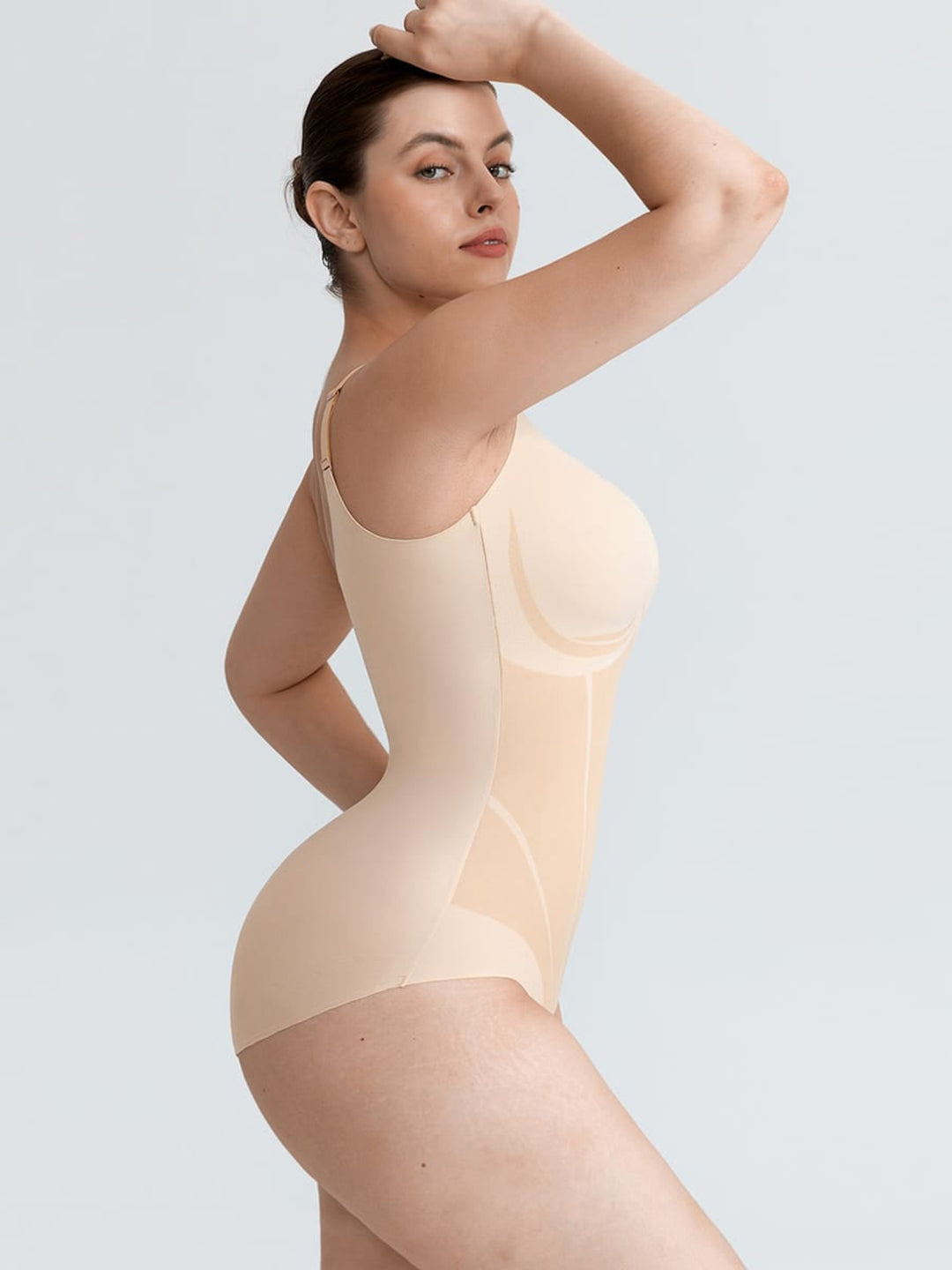 SculptTrace Printed-Zone V-Neck Light-Shaping Bodysuit