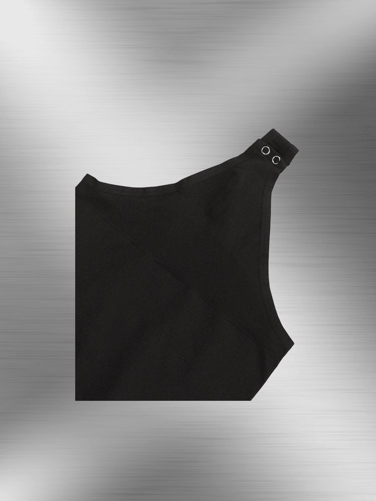 Black compression sculpt brief bodysuit with high-elastic shaping fabric and snap crotch closure for a streamlined silhouette