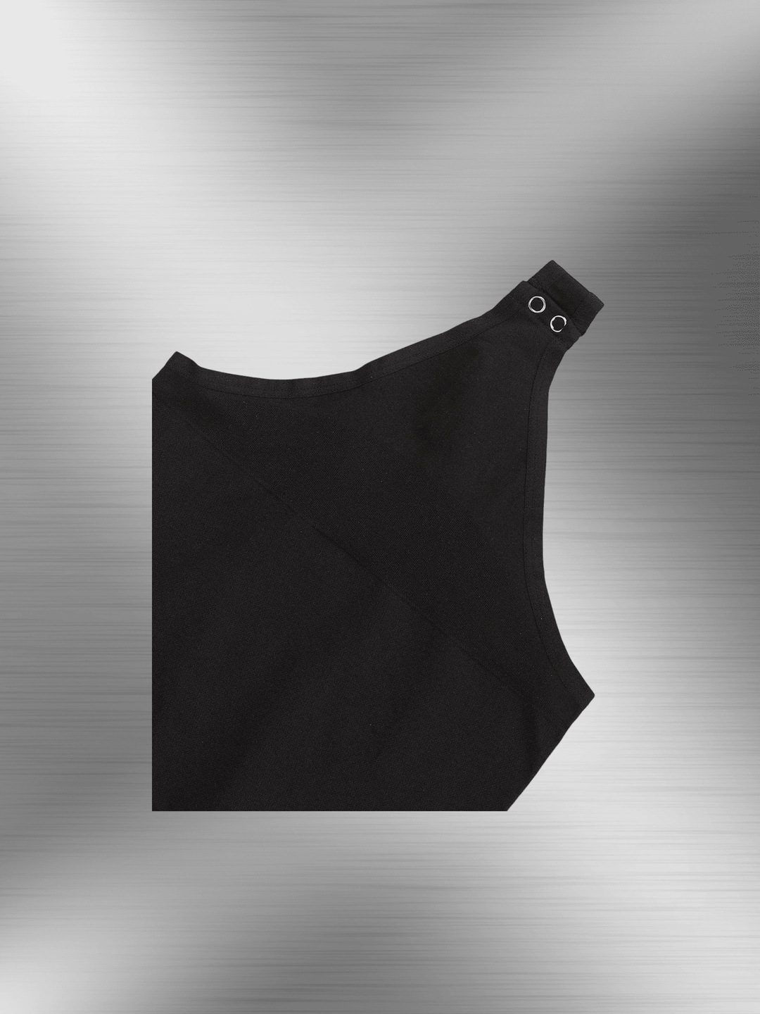 Black compression sculpt brief bodysuit with high-elastic shaping fabric and snap crotch closure for a streamlined silhouette