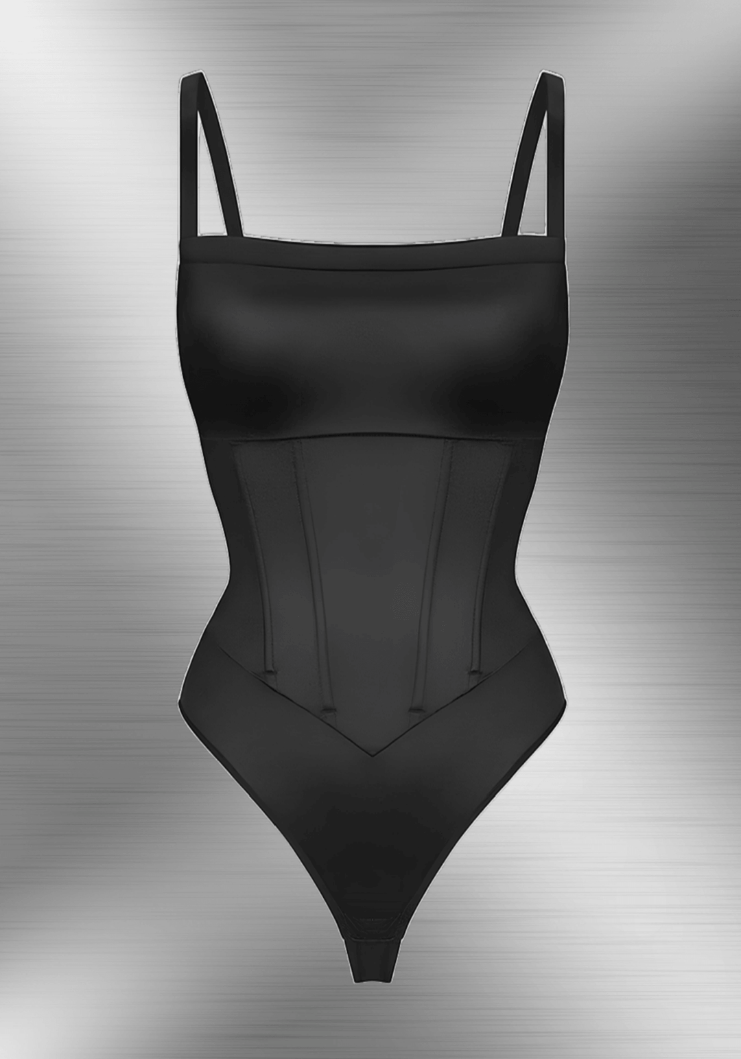 corset bodysuit pleated skirt black fitted one-piece with spaghetti straps