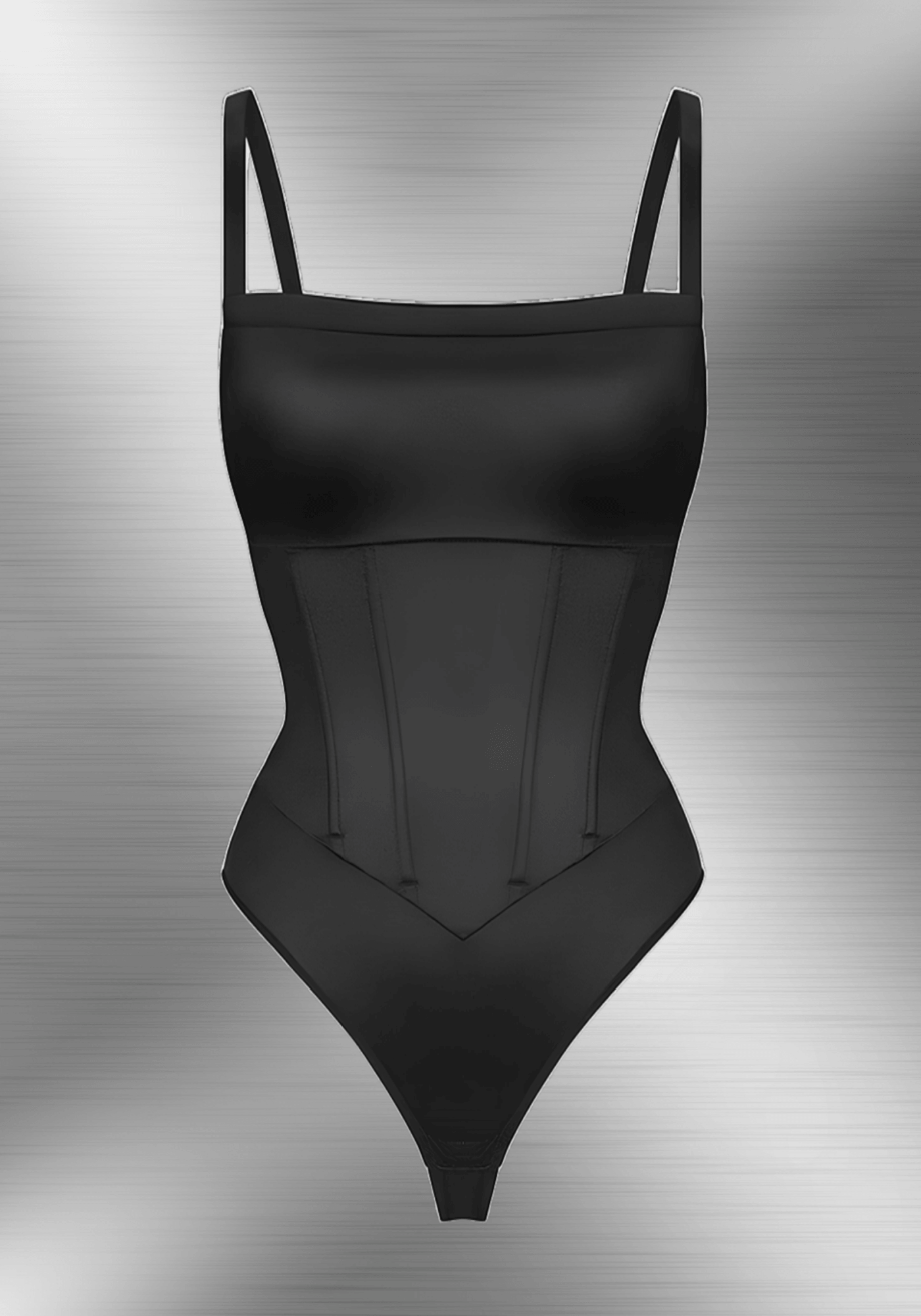 corset bodysuit pleated skirt black fitted one-piece with spaghetti straps