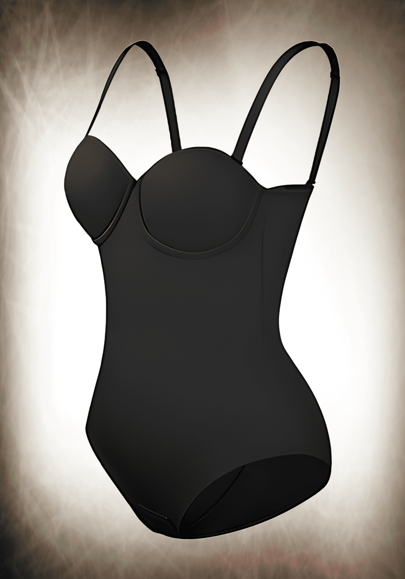 Fancy Cupped Panty Bodysuit 