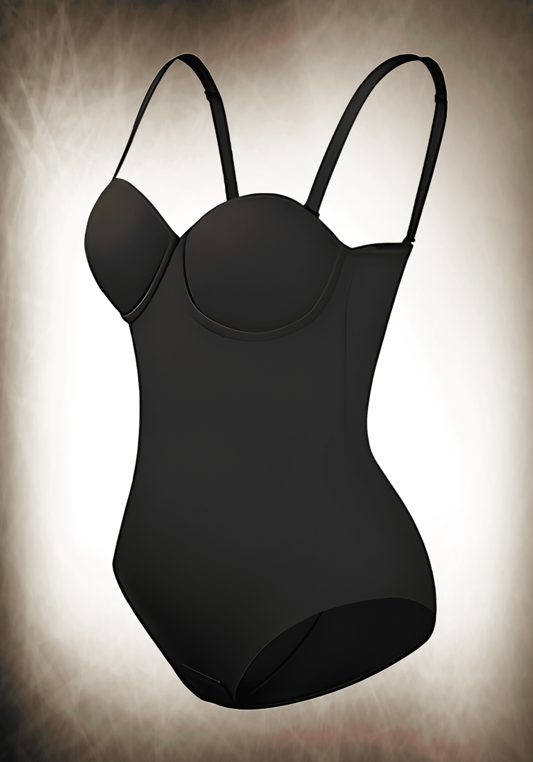 Fancy Cupped Panty Bodysuit 