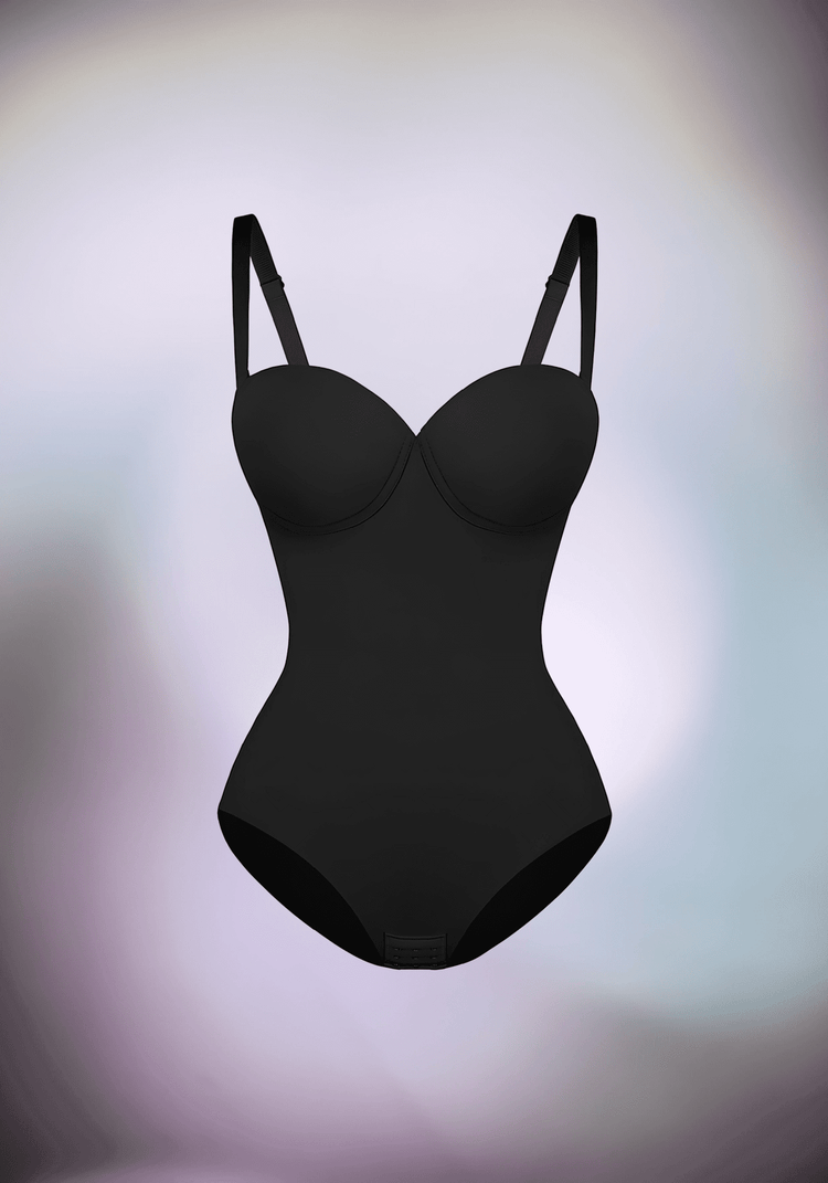 Fancy Cupped Panty Bodysuit 