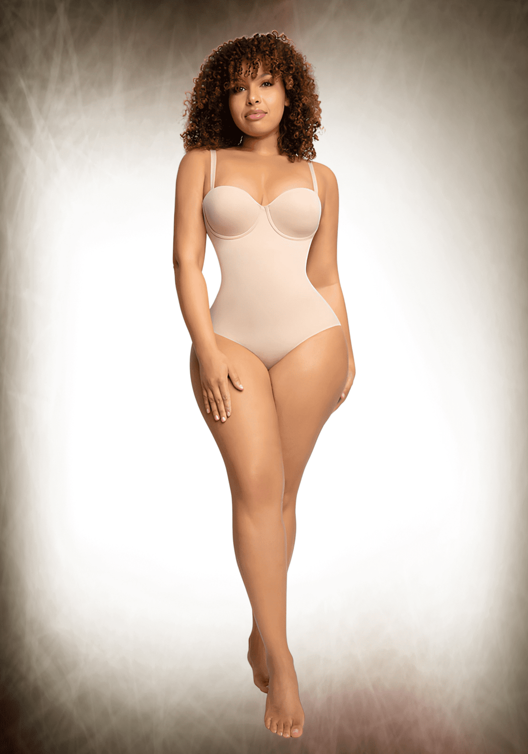 Fancy Cupped Panty Bodysuit 