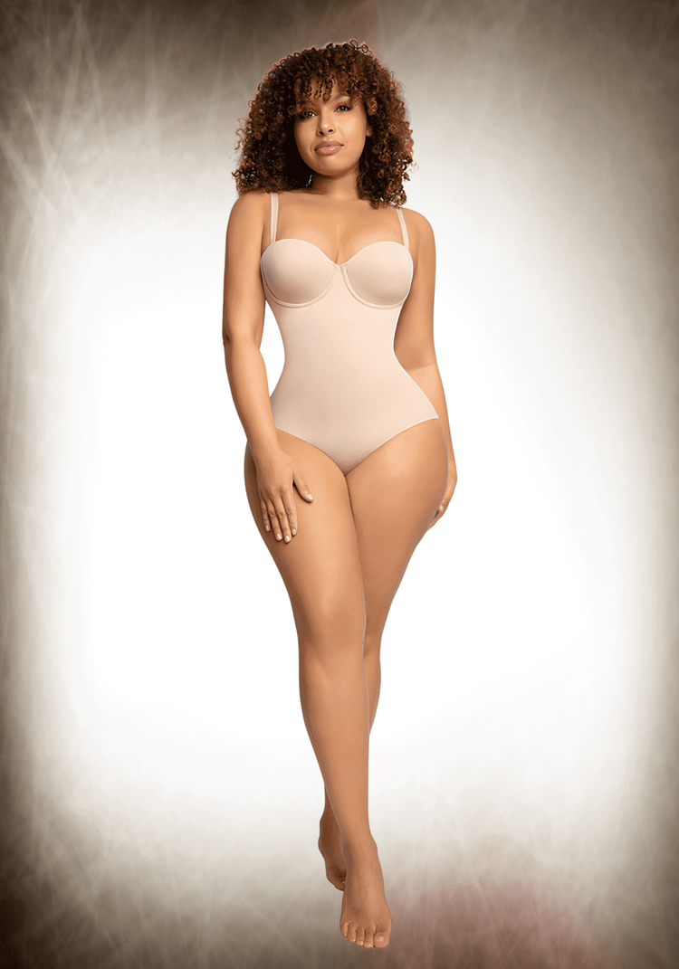 Fancy Cupped Panty Bodysuit 