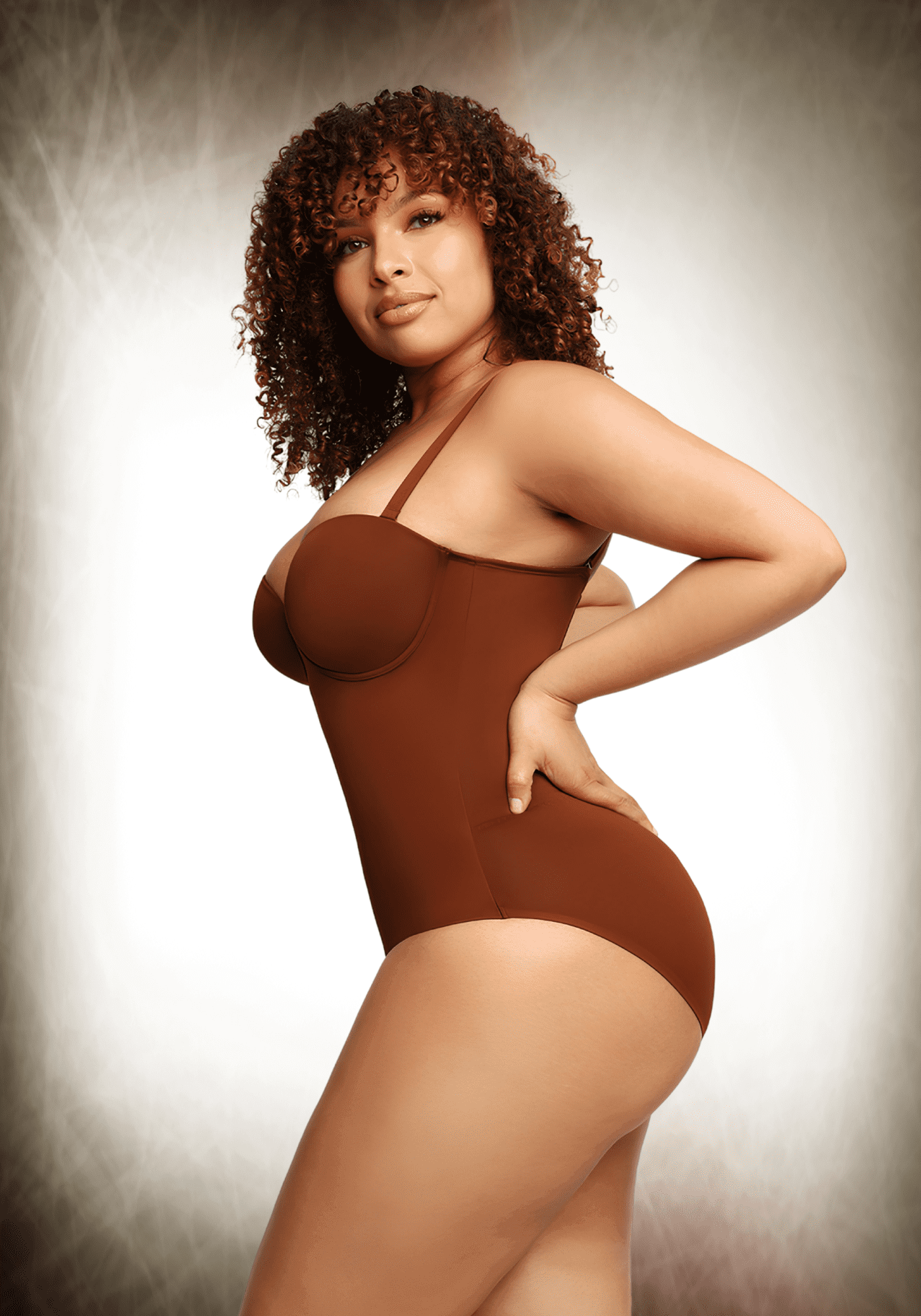 Fancy Cupped Panty Bodysuit 