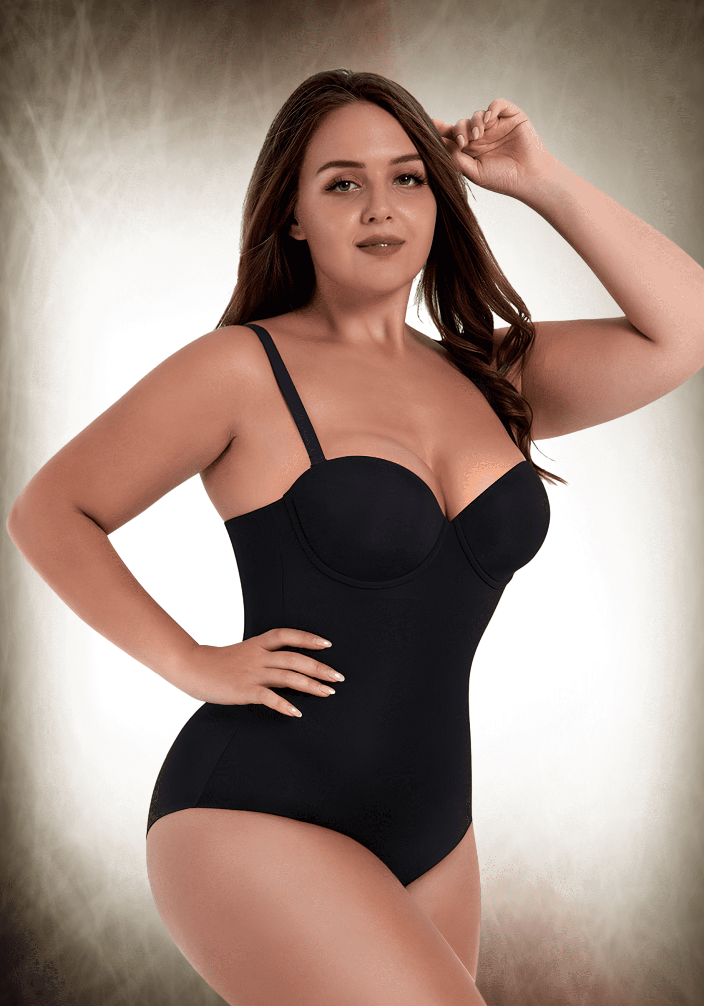 Fancy Cupped Panty Bodysuit 