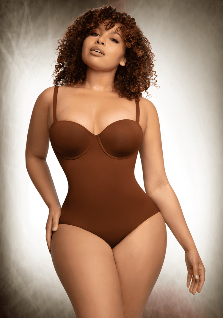 Fancy Cupped Panty Bodysuit 