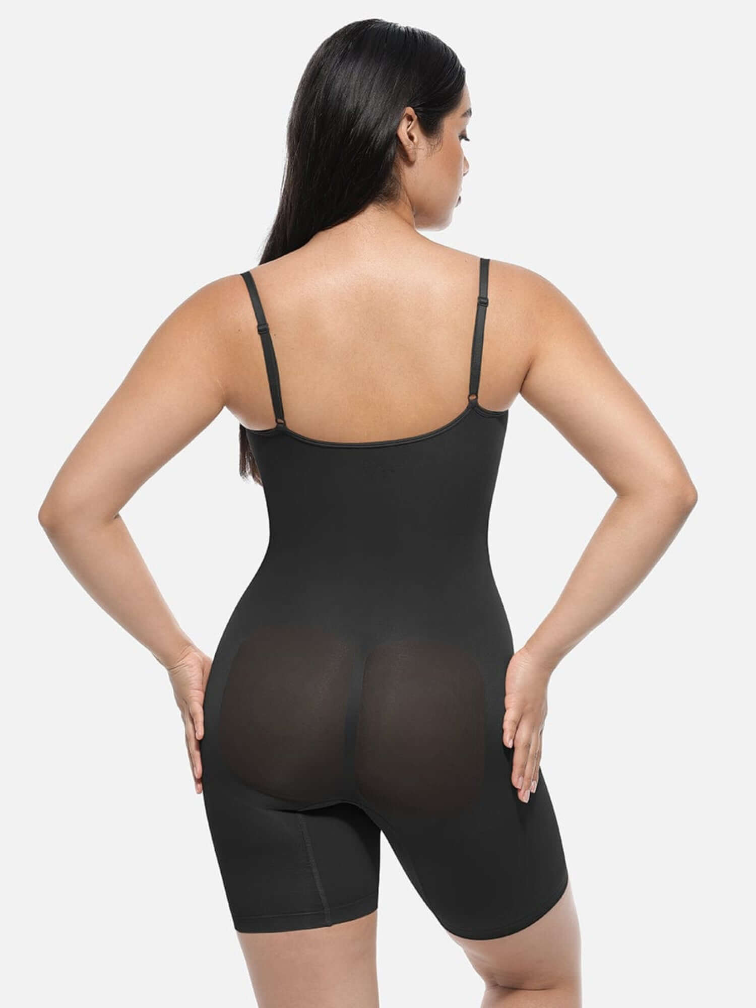Full Body Shaper Bodysuit back view with light compression, waist, tummy and thigh control, butt-enhancing fit [MT200277]