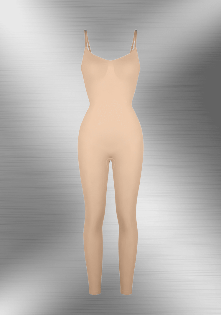 full-length body shaper catsuit seamless nude shapewear with adjustable straps and body control MT240061
