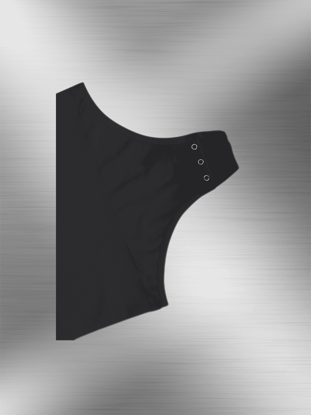 hanging neck shapewear bodysuit black seamless tummy control bodysuit with deep V and adjustable side snaps
