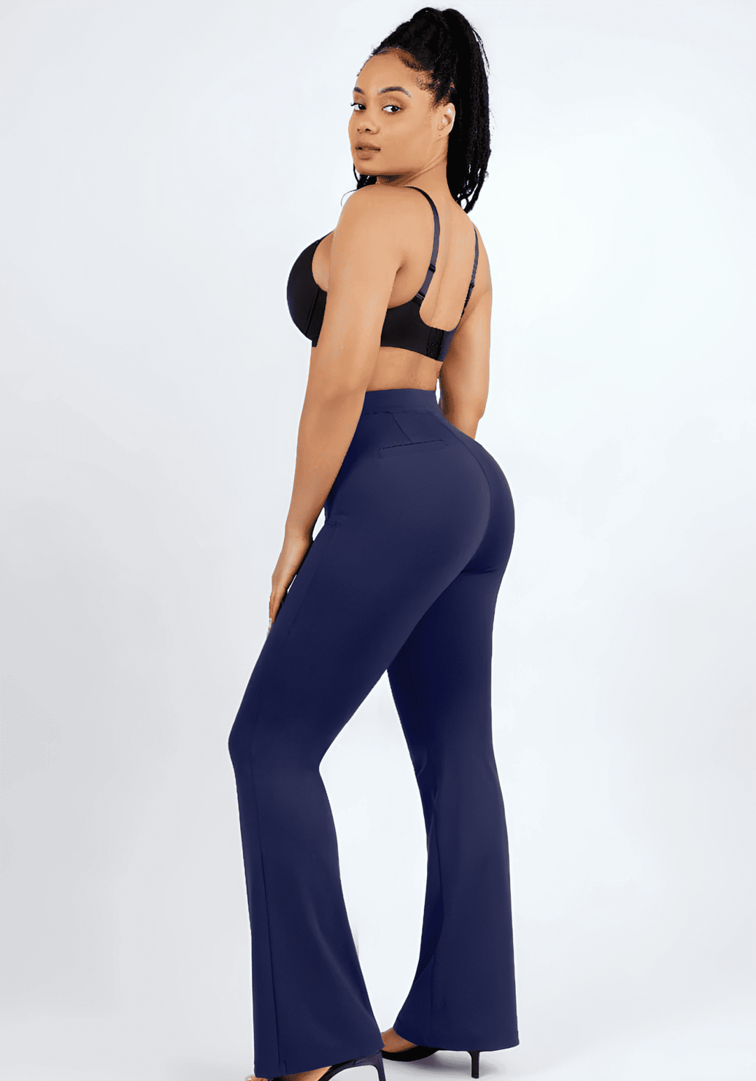 high-waist flare pants with body-contouring fit and flared leg for a smooth, flattering silhouette