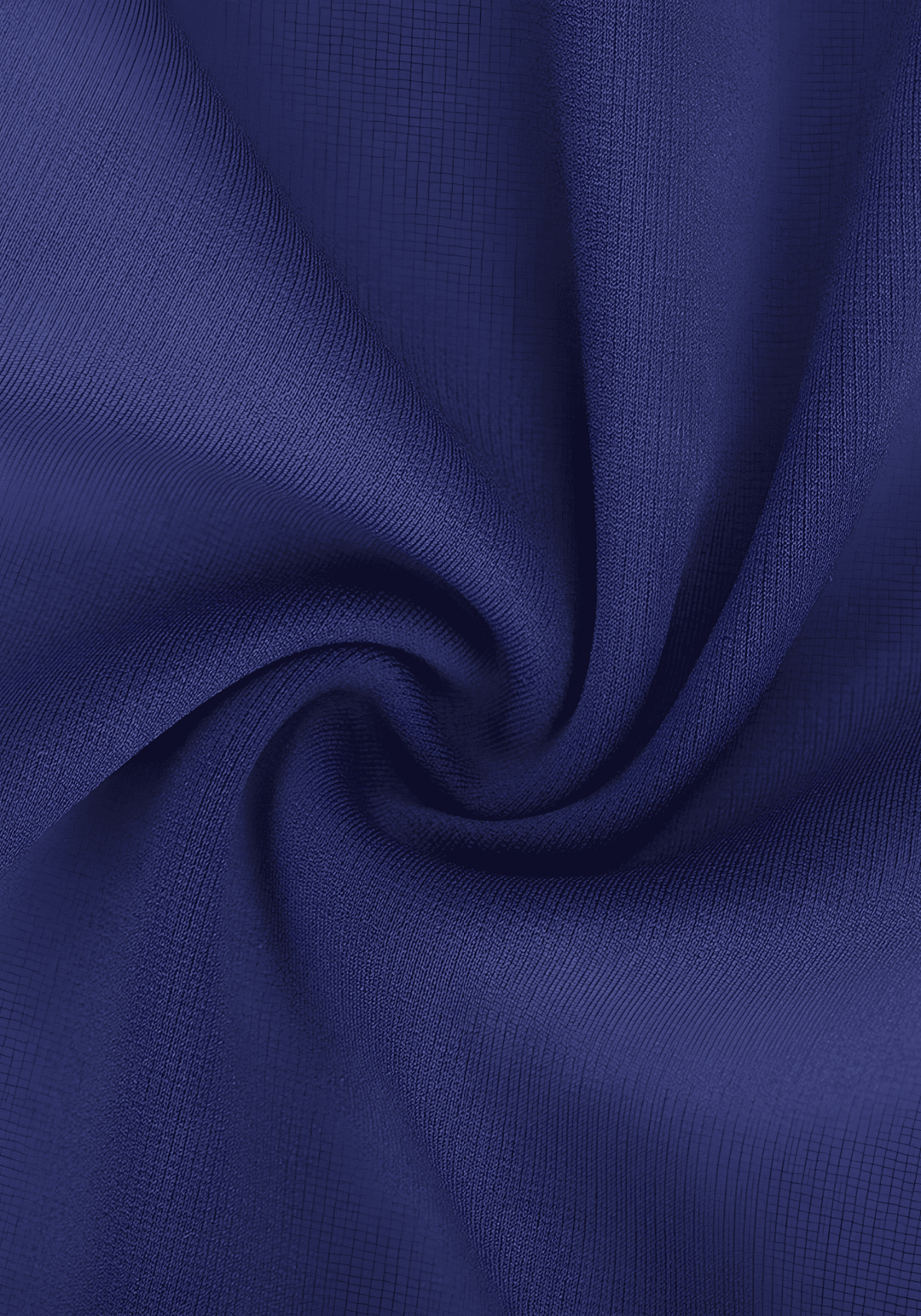 high-waist flare pants in deep blue fabric with body-contouring fit and flared leg design