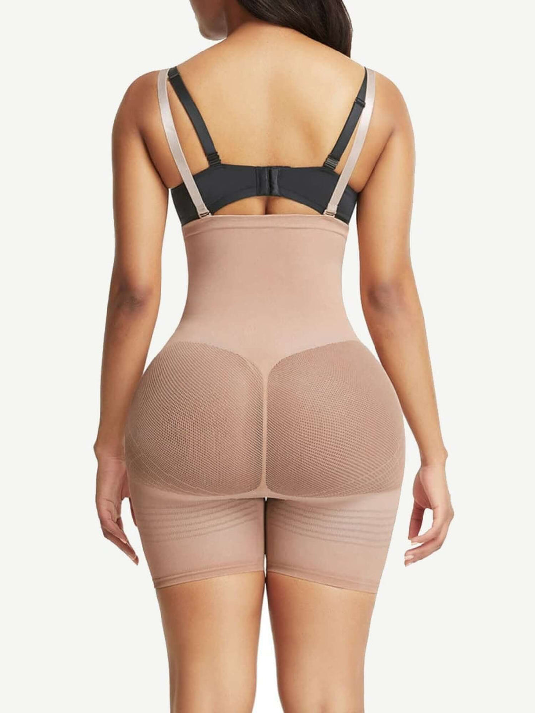 High-waisted sculpt bodysuit with bra clips, seamless tummy control and butt-lifting support for a smooth, tight fit