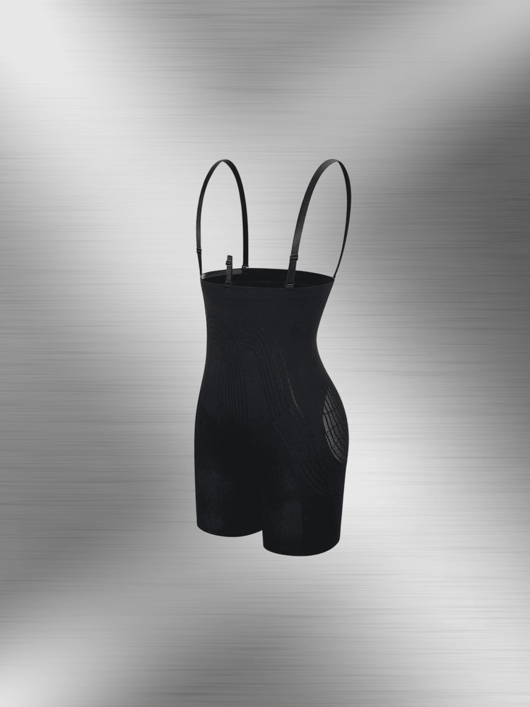 high-waisted sculpt bodysuit with bra clips, lightweight seamless shapewear for tummy control and butt lifting
