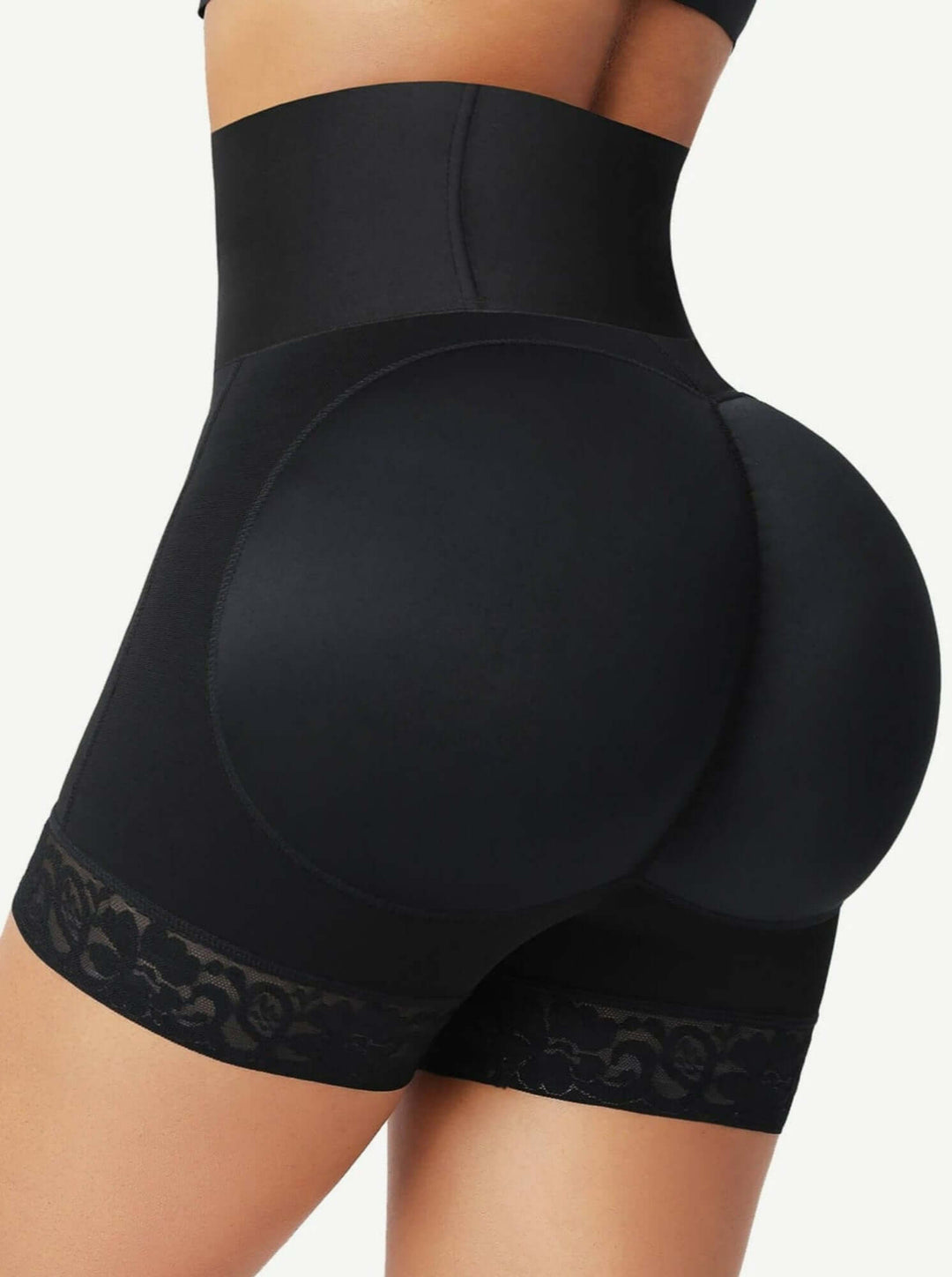 High-waisted shaping shorts with sculpting support, smooth tummy control, and lifted coverage for a flattering fit