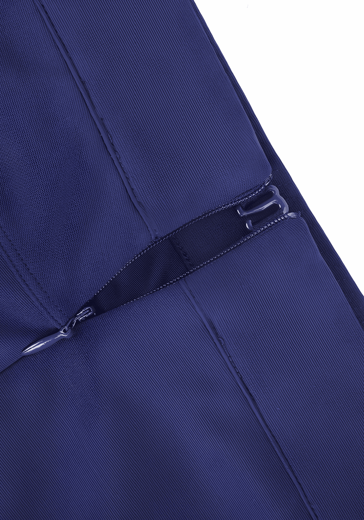 high-waisted straight leg pants with built-in shaping shorts, wide elastic support, and a smooth sculpting finish