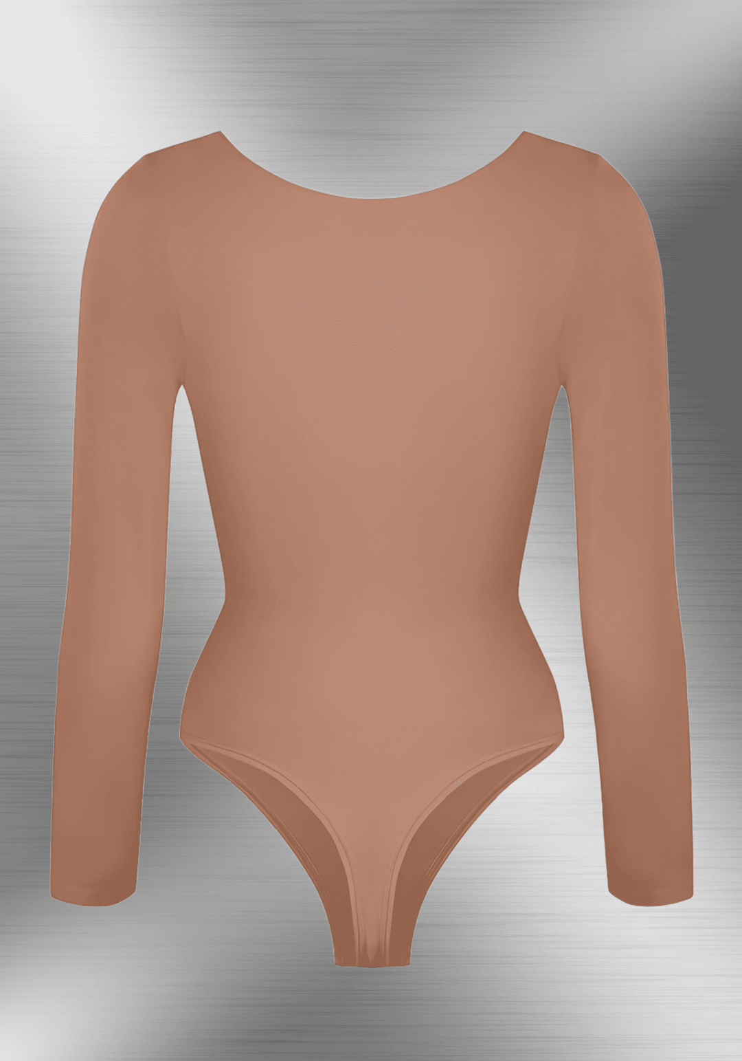 long sleeve sculpting bodysuit with seamless fit, waist shaping support, and smooth long-sleeve silhouette