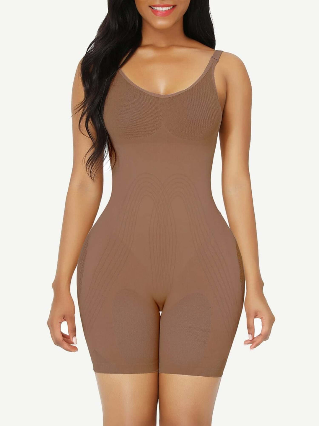 low-back seamless bodysuit shapewear with lightweight tummy control and butt-lifting support for sleek curves