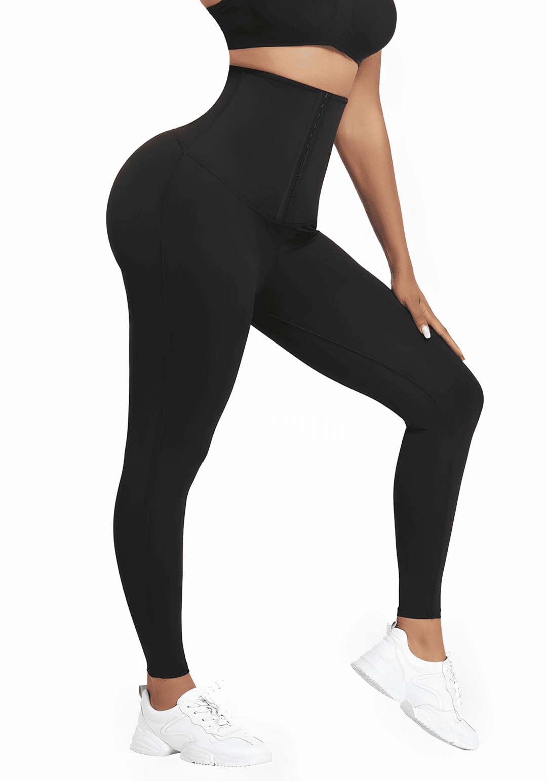 neoprene workout leggings with high-waist support and body-hugging fit for training, slimming silhouette, and daily wear
