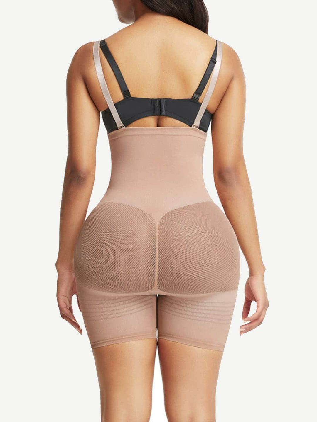 High-waisted Sculpt Bodysuit w/ Bra Clips Tight Fit