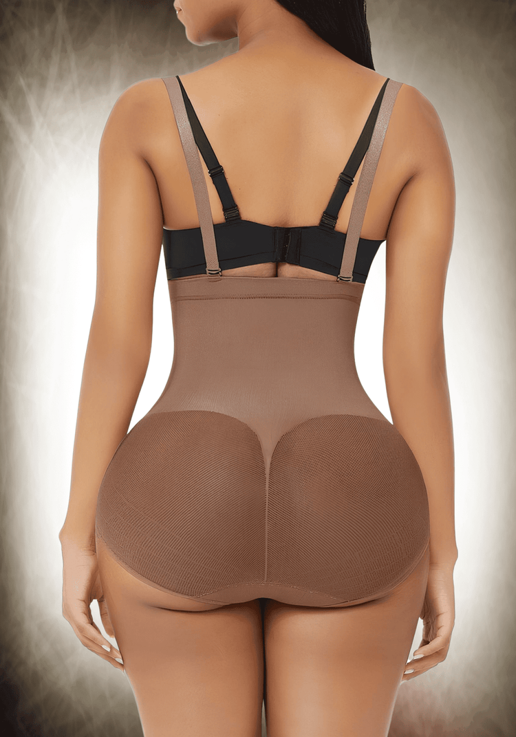 seamless shapewear bodysuit with tummy control and adjustable straps for smooth waist and invisible under-clothing look