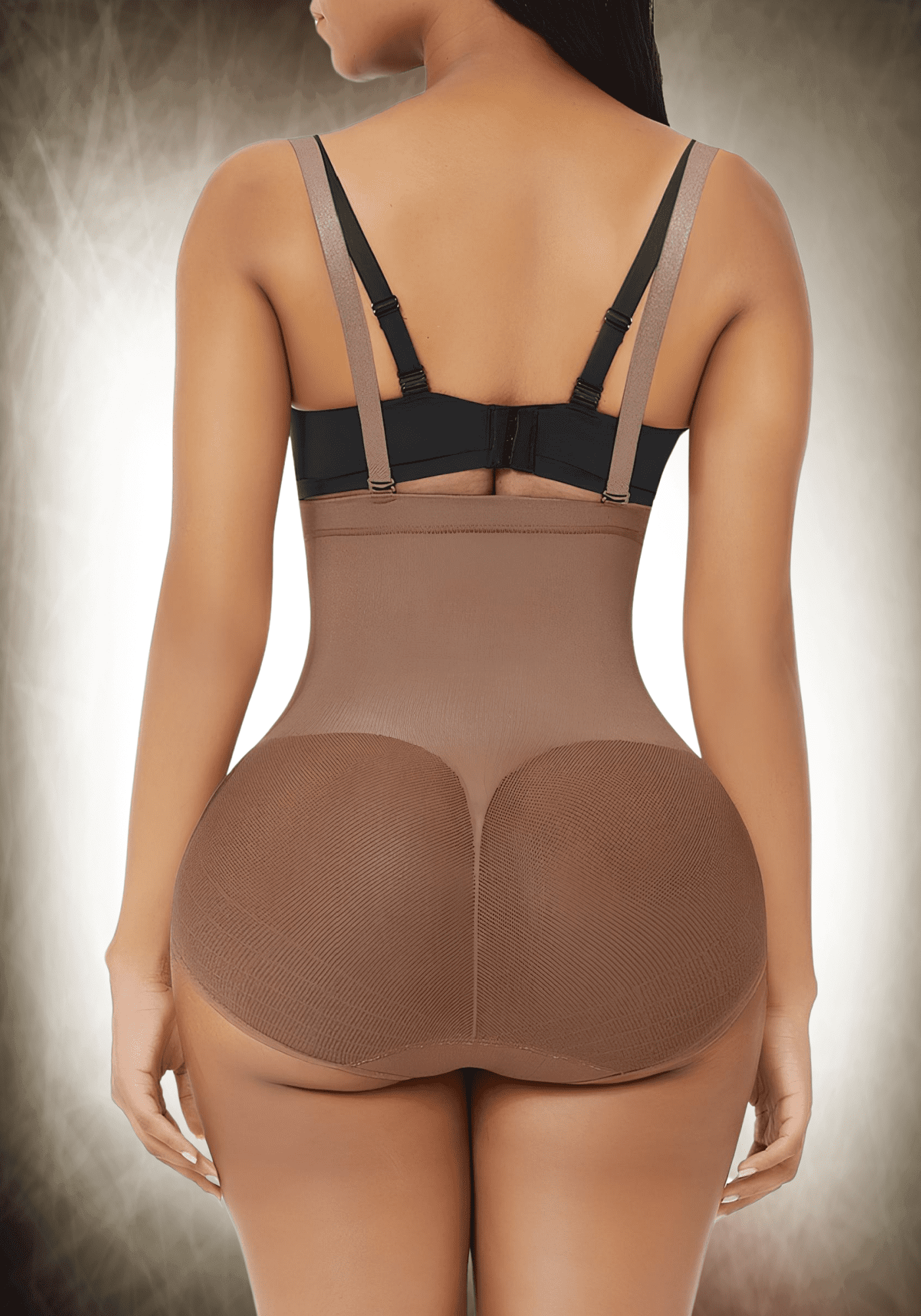 seamless shapewear bodysuit with tummy control and adjustable straps for smooth waist and invisible under-clothing look