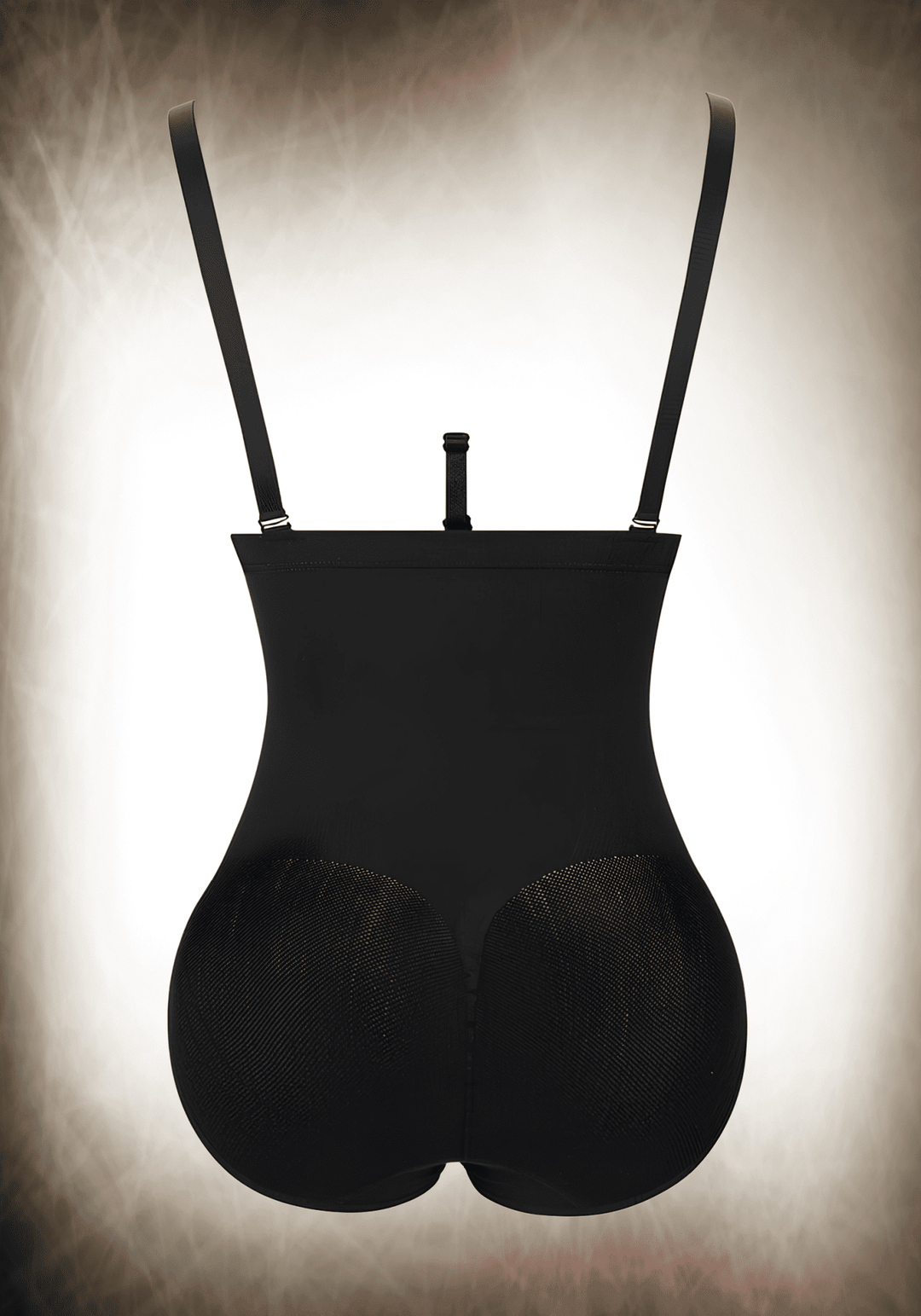 seamless shapewear bodysuit with adjustable straps, tummy control panel, and invisible seamless shaping for a smooth silhouette