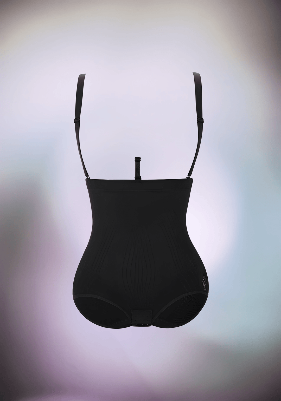 seamless shapewear bodysuit with adjustable straps, tummy control, and invisible smoothing fit under clothing