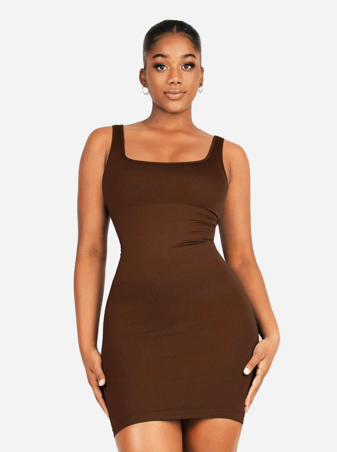 Square-neck Shaper Mini Bodycon Dress | Sugar + Spicy Square-neck Shaper Mini Bodycon Dress | Sugar + Spicy