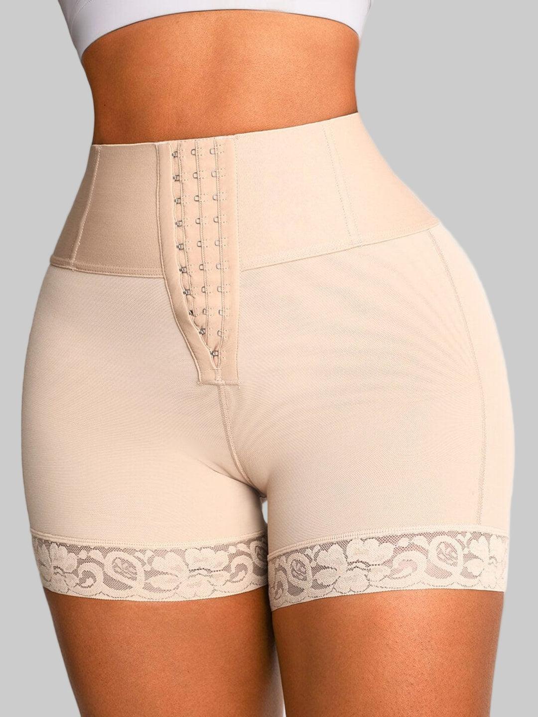 High-waisted Mid-thigh Shaper Shorts