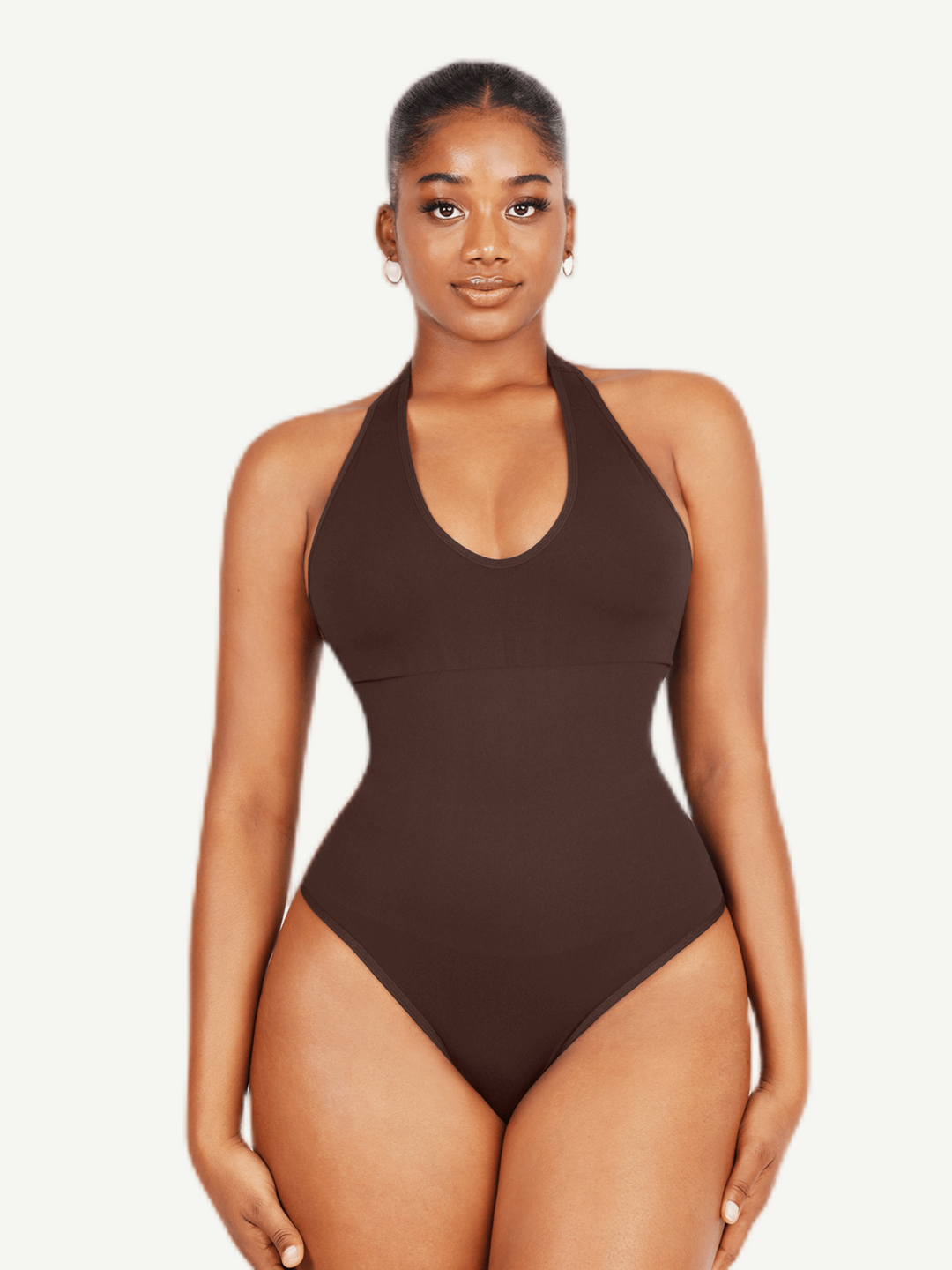 Hanging-neck Shapewear Bodysuit