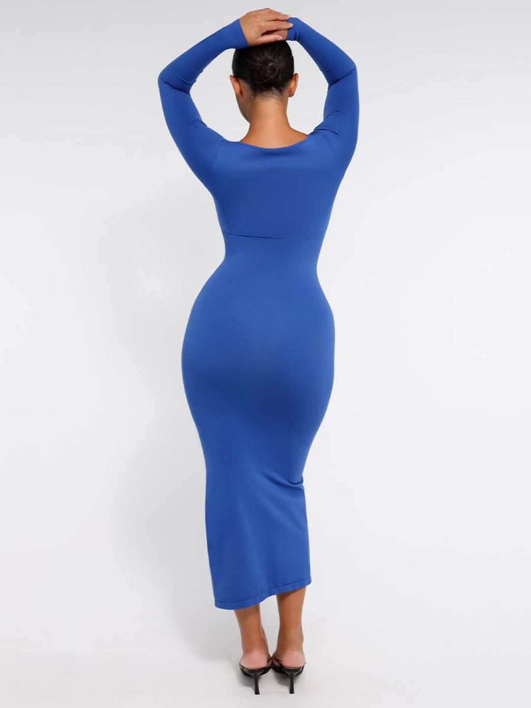 Bust Support High Side Slit Shaping Dress