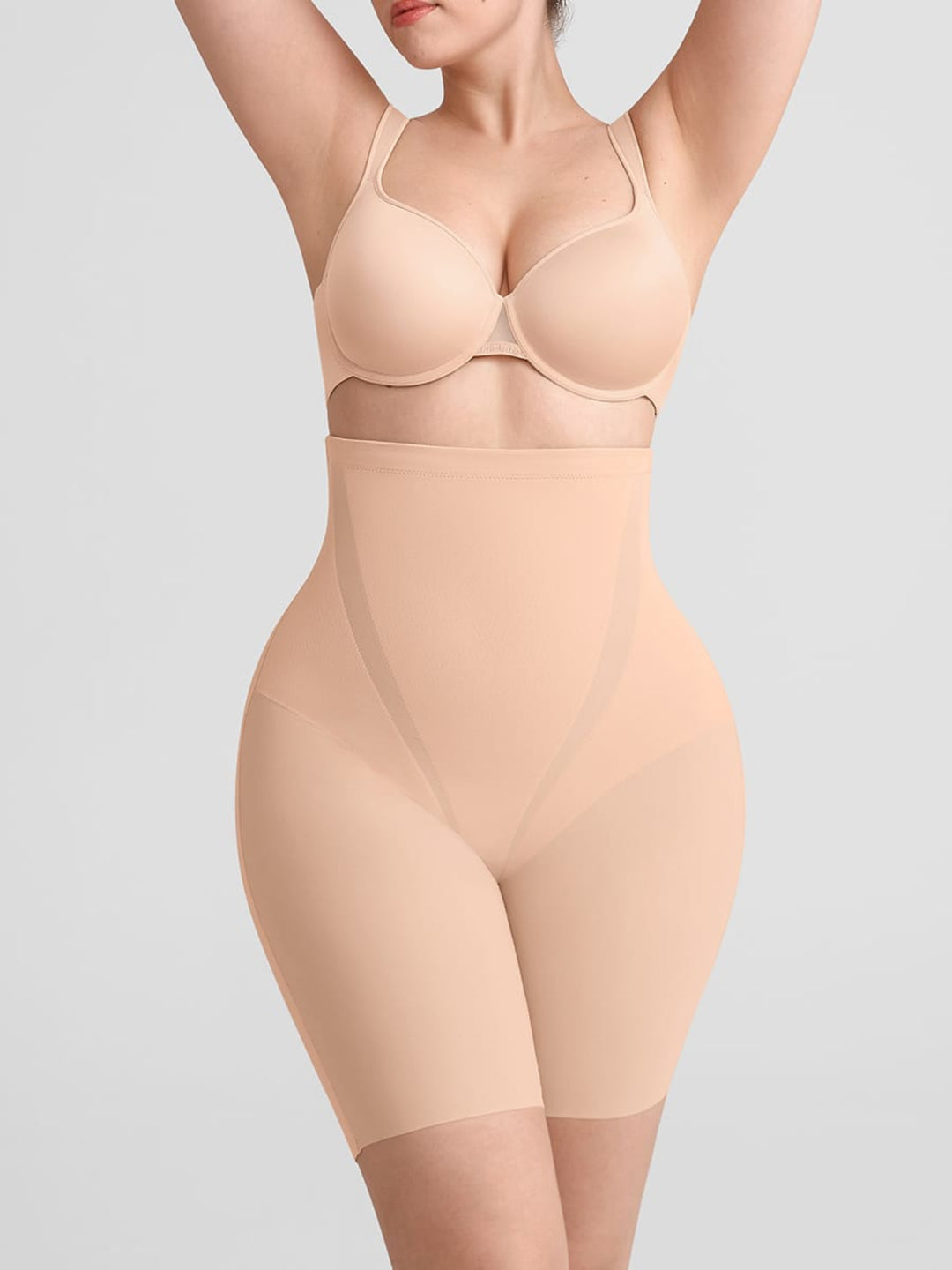 SculptAnchor Bonded High-Waist Mid-Thigh Shaping Shorts