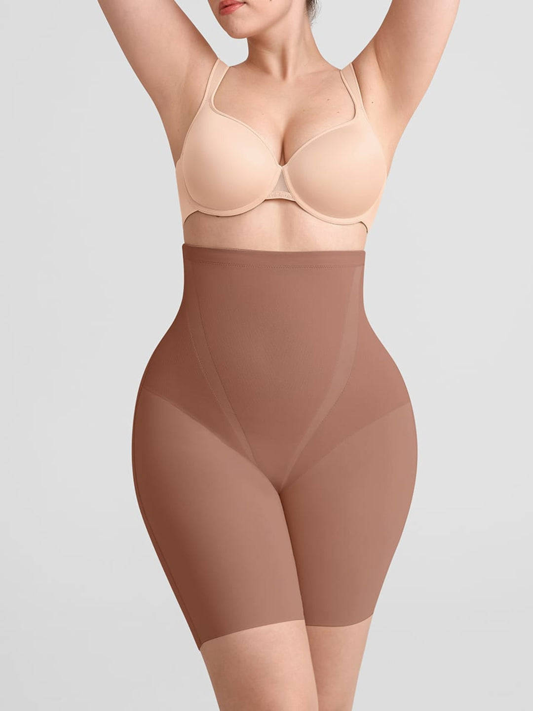 SculptAnchor Bonded High-Waist Mid-Thigh Shaping Shorts